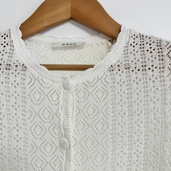 DOEN Diane Cardigan - Ivory - Picture 8 of 12